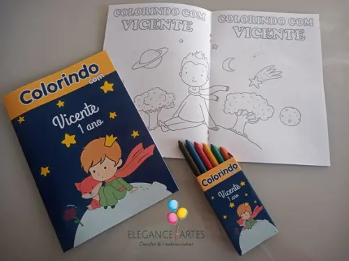 Livrinho de Colorir Pequeno Príncipe