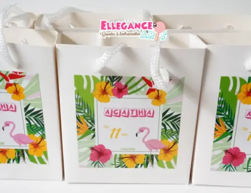 Mini Sacolinha Flamingo
