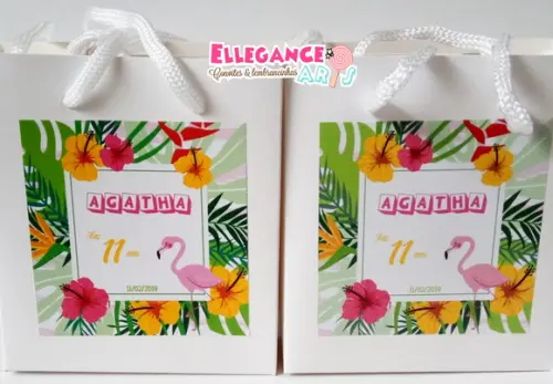 Mini Sacolinha Flamingo
