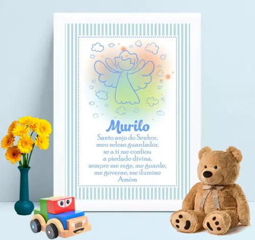 Quadro Oração Santo Anjo