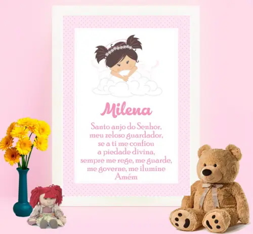 Quadro Oração Santo Anjo