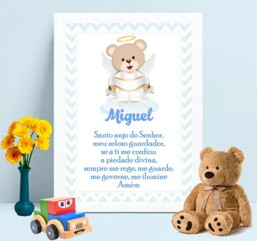 Quadro Oração Santo Anjo