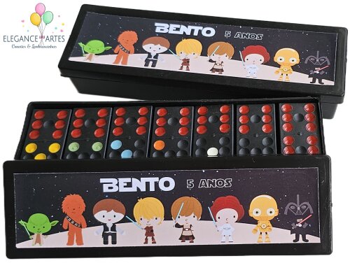 Dominó Personalizado Star Wars Cute - Lembrancinha Infantil