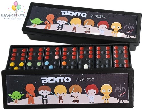Dominó Personalizado Star Wars Cute - Lembrancinha Infantil