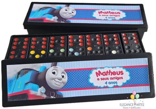 Dominó Personalizado Thomas e Seus Amigos - Lembrancinha Infanti