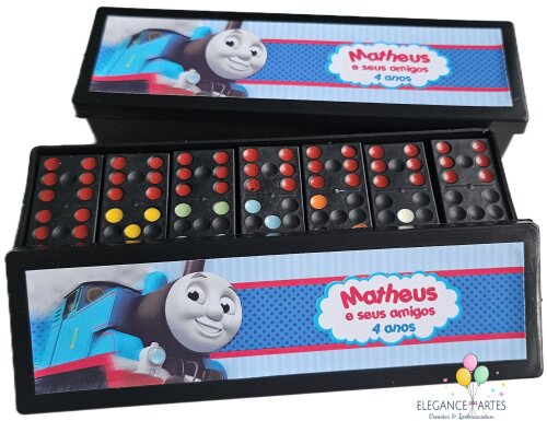 Dominó Personalizado Thomas e Seus Amigos - Lembrancinha Infanti