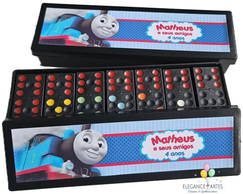 Dominó Personalizado Thomas e Seus Amigos - Lembrancinha Infanti