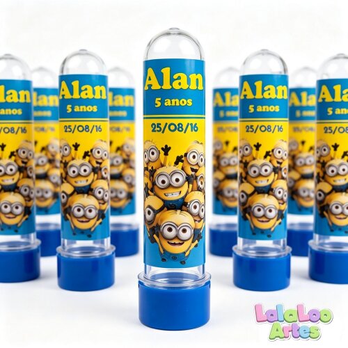 20 Tubete Minions Personalizado