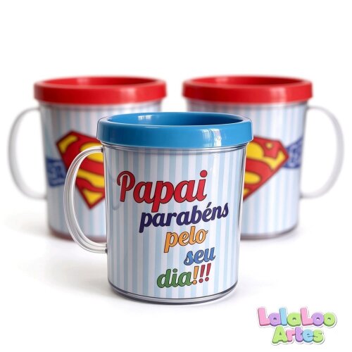 Caneca Personalizada Dia dos Pais 2 – Super Pai | Tema Super Ho