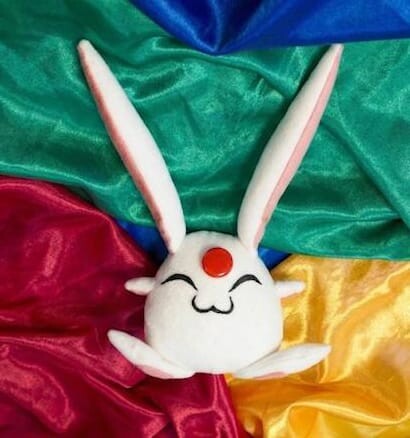Mokona em Feltro - Soel Mascote Kawai da Clamp (branco)
