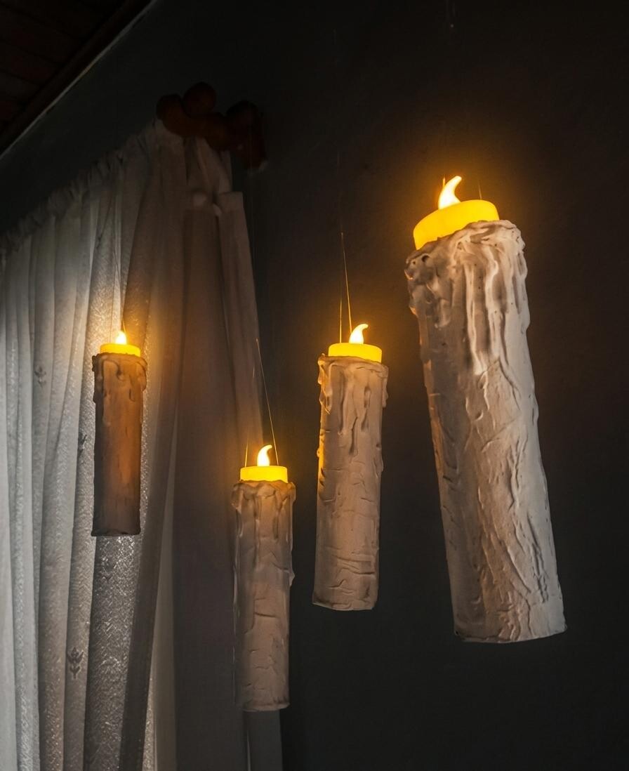 Kit 20 Velas Flutuantes Hogwarts Harry Potter