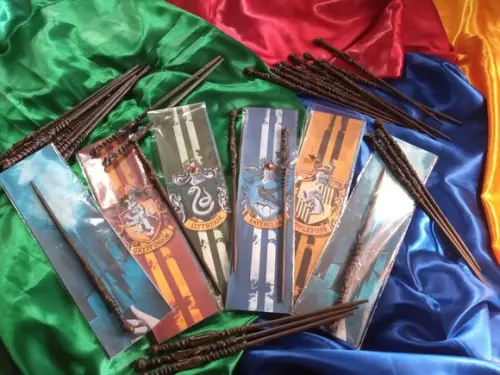 Kit Lembrancinhas 15 Mini Varinhas Simples 28cm para Festa Harry Potter, Fantasia, com embalagem individual