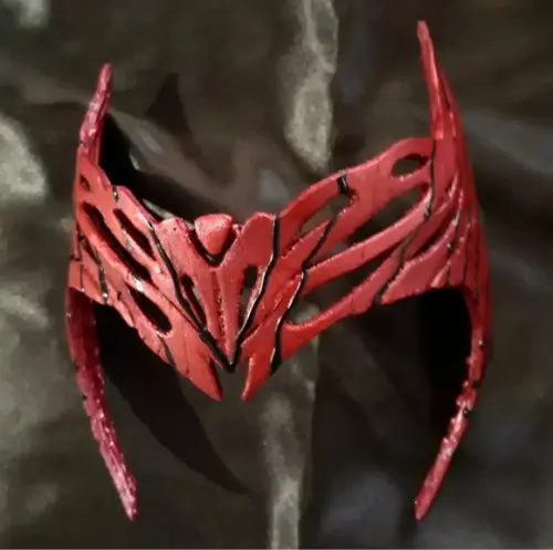 Tiara Feiticeira Escarlate Versão Darkhold para Fantasia e Cosplay