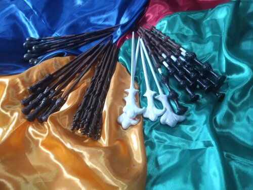 Kit 40 + 1 Mini Réplicas Varinhas Festa Harry Potter 25cm