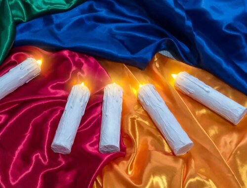 Kit 6 Velas Flutuantes Hogwarts Harry Potter - Cópia