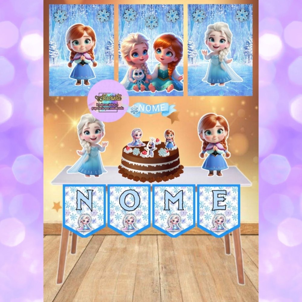 Kit festa Só um bolinho Frozen Baby.
