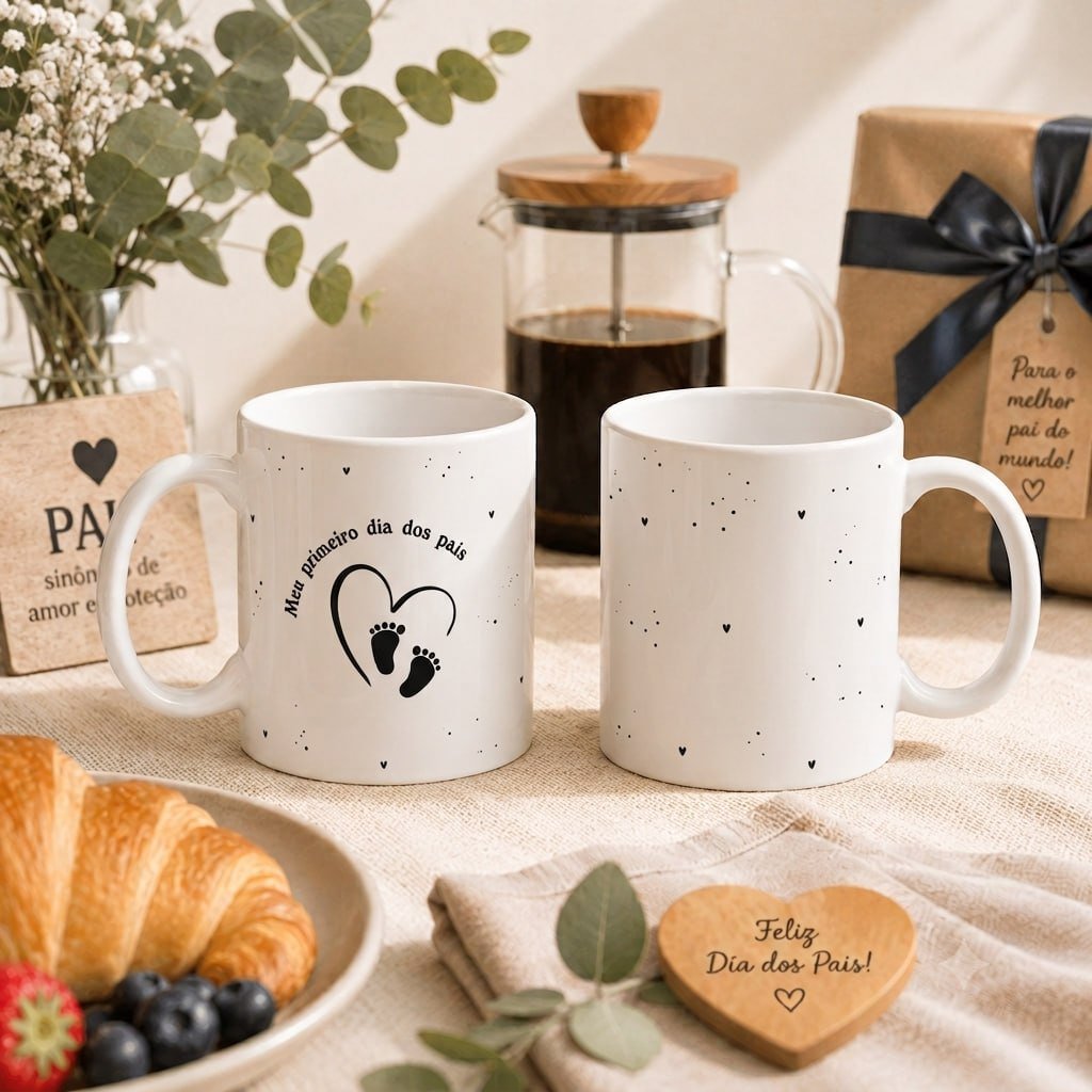 Caneca Personalizada com Foto e Frase – Presente Criativo Dia d
