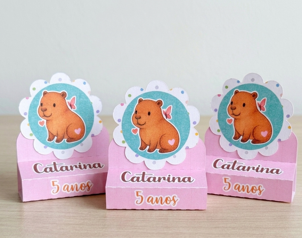 10 Porta Bis Duplo Personalizado Capivara