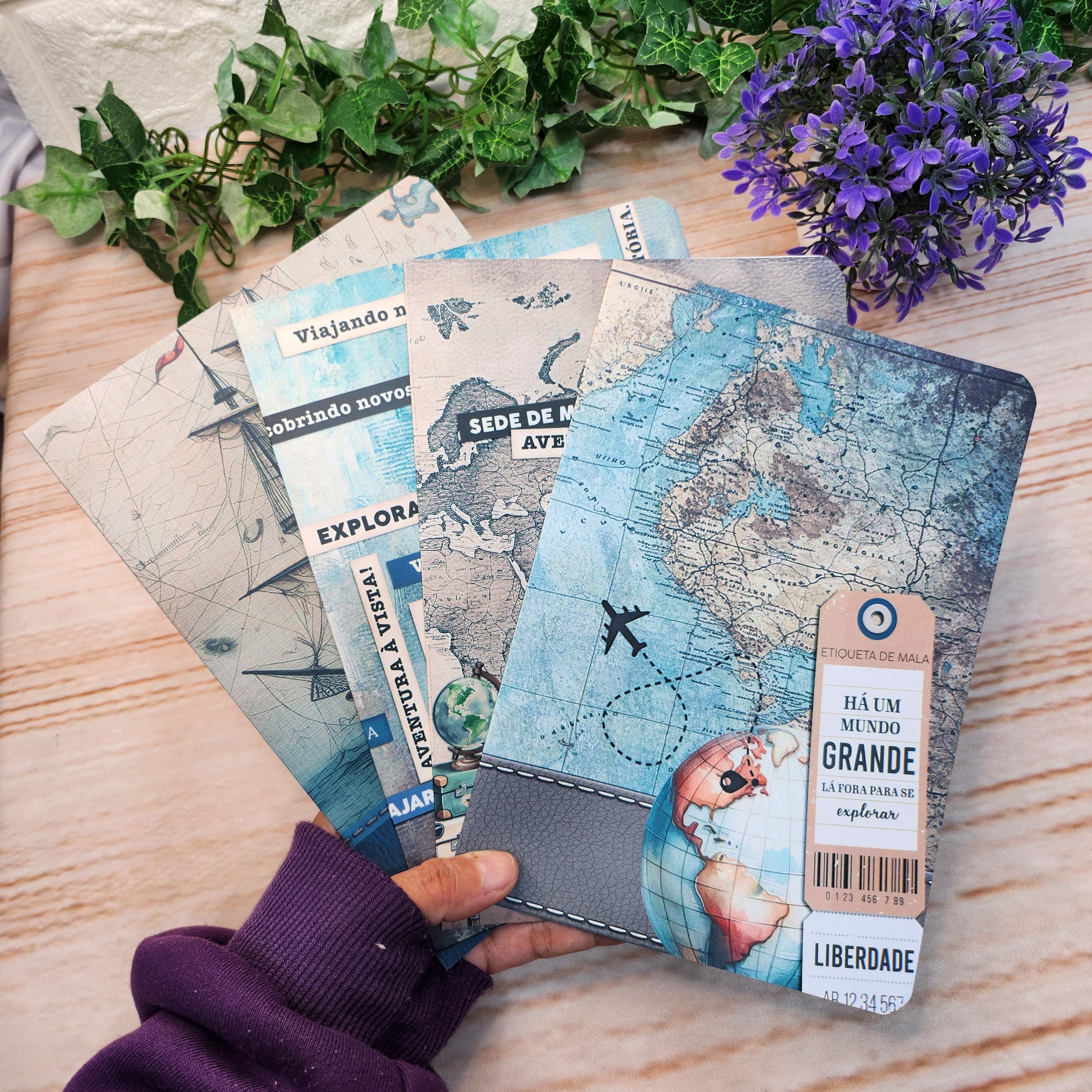 Caderno Midori Boa Viagem Kit 4 unidades l A5 Midori l Anotações