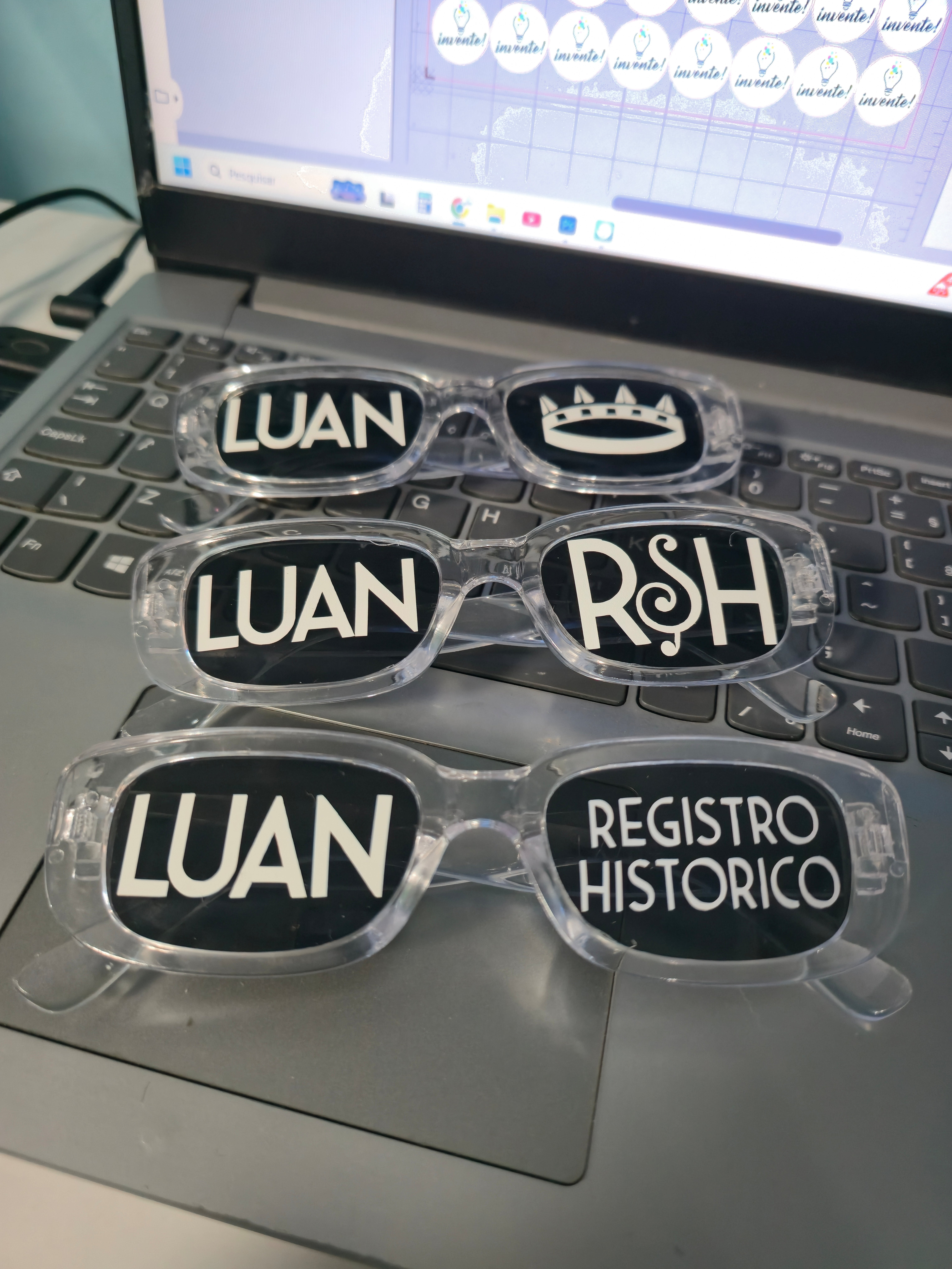 Óculos personalizado Luan Santana Registro Histórico
