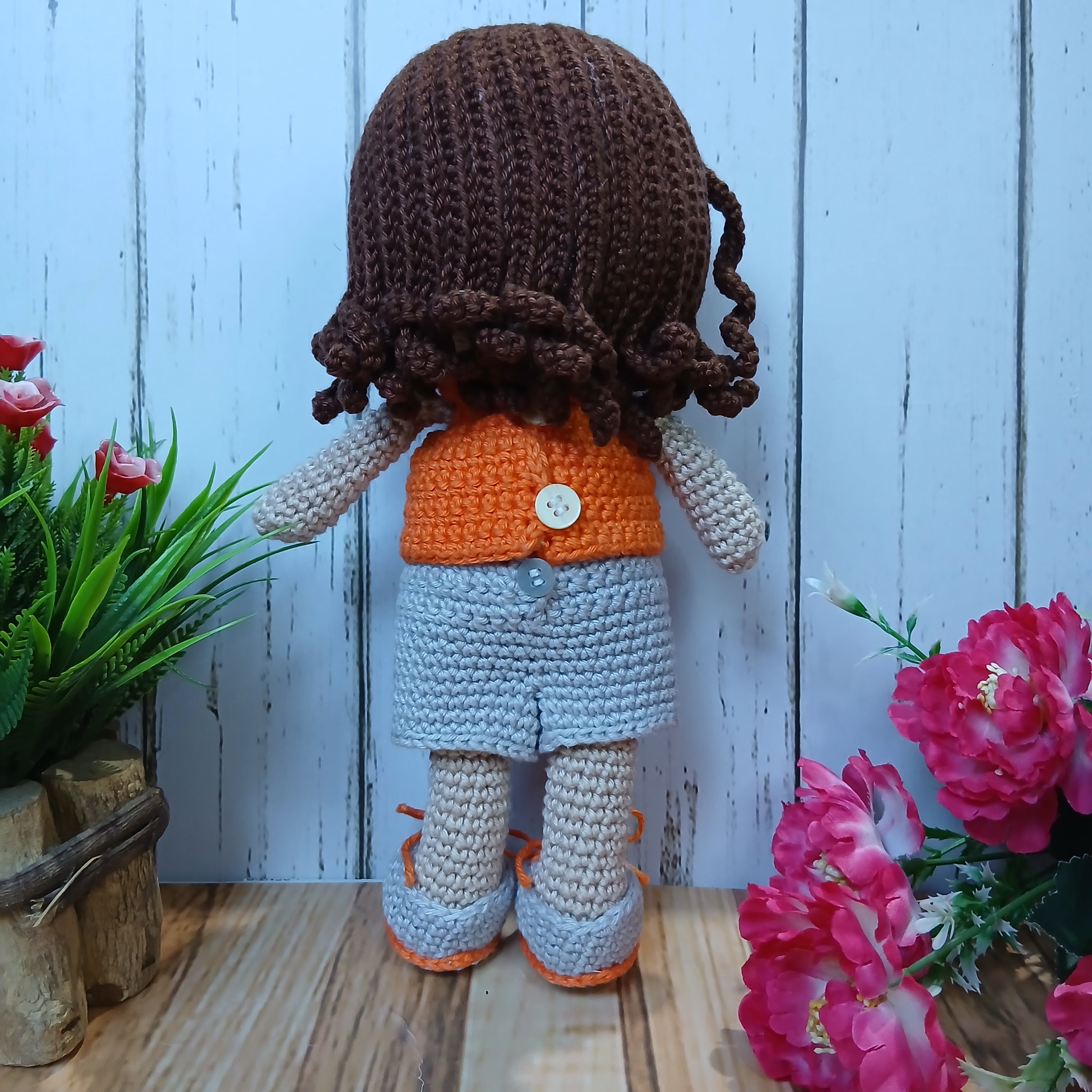 Boneca Luna em Amigurumi Feito a mão Pronta Entrega!