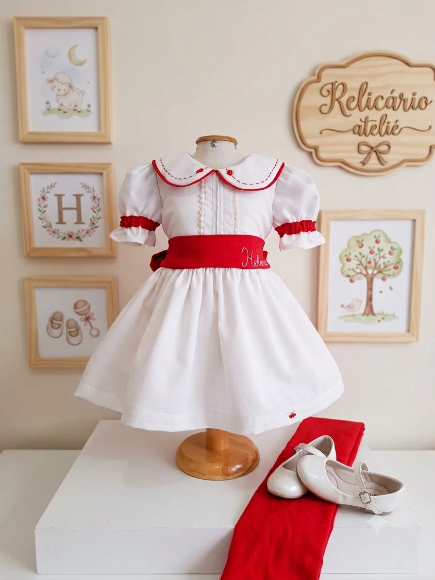 Vestido moranguinho personalizado