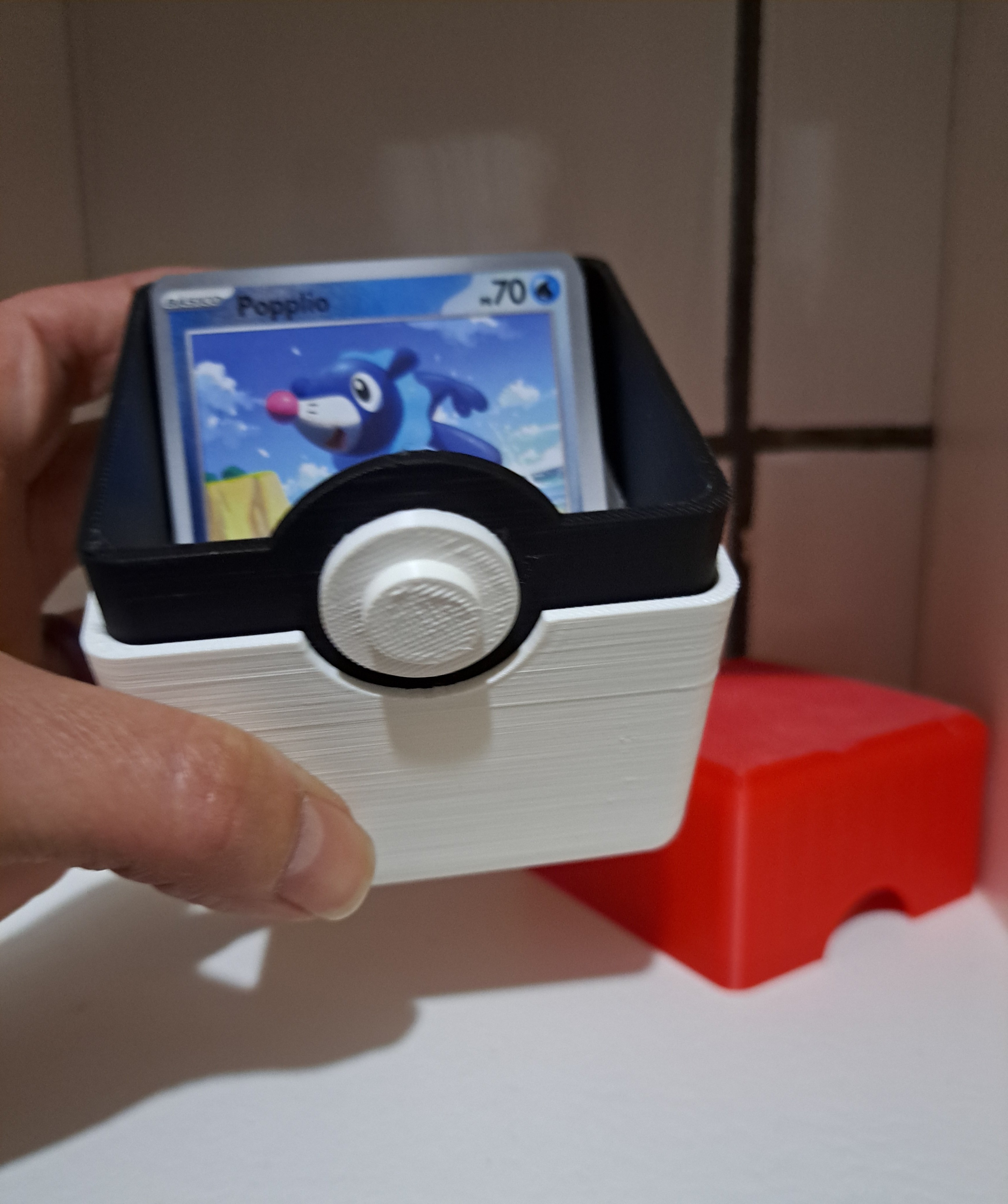 Caixa organizadora de cartas Pokémon 3D