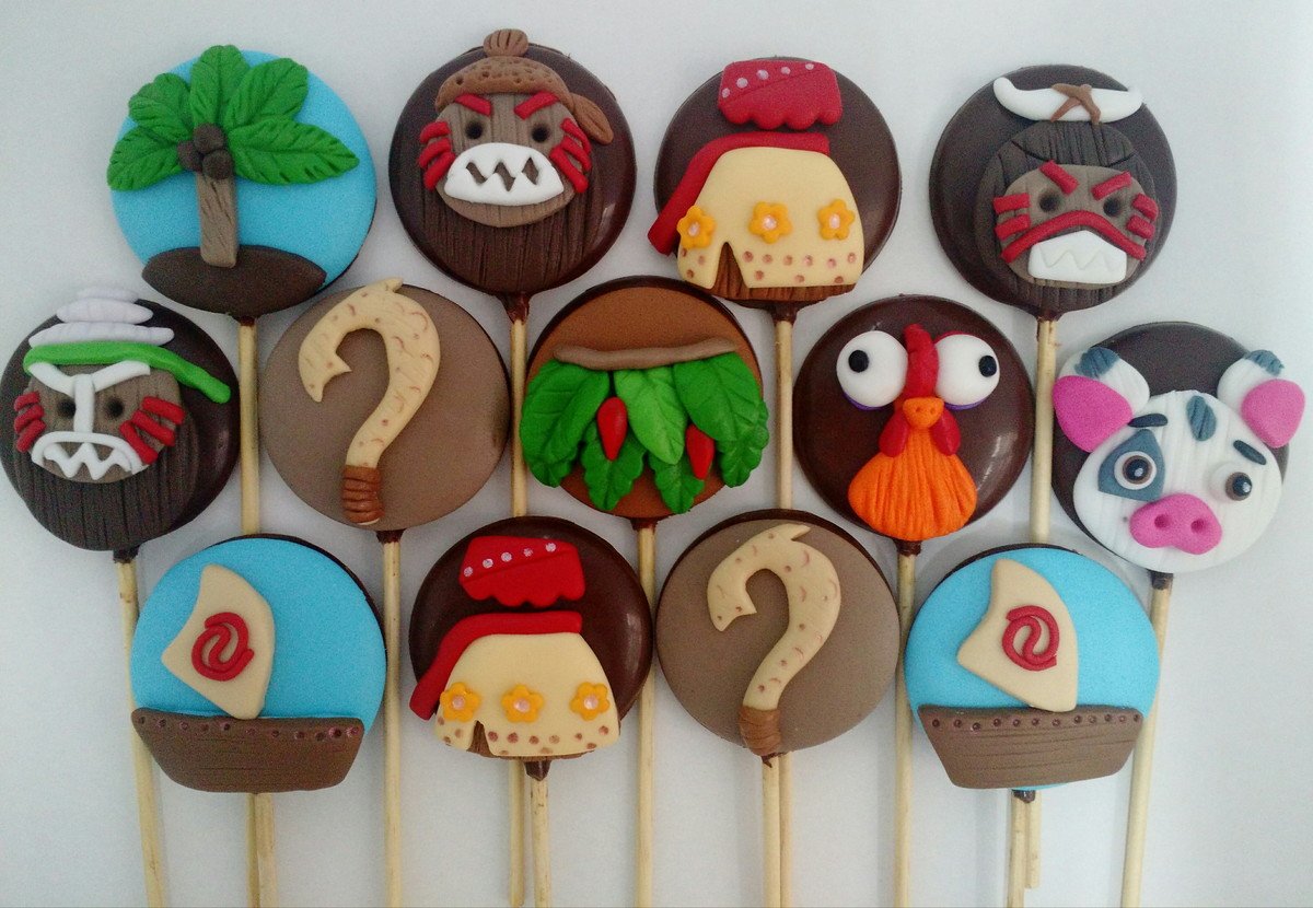 Pirulito de chocolate Moana