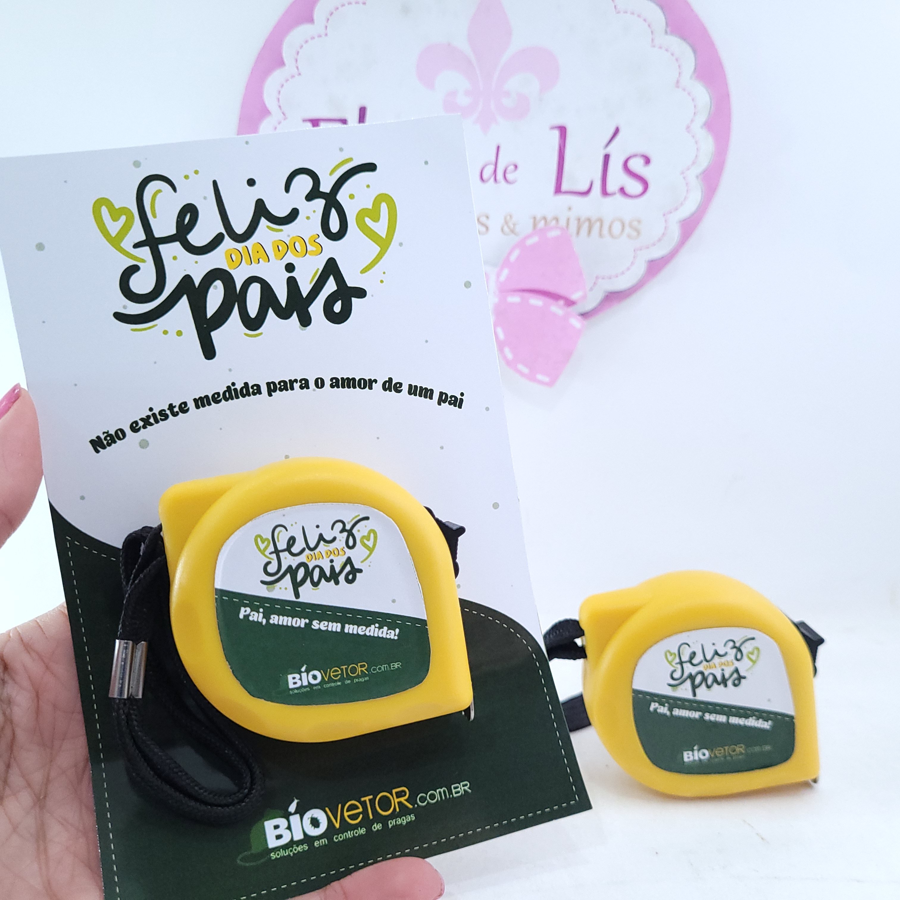 Trena 3 Metros Personalizada Dia dos Pais Card Brinde Corporativo