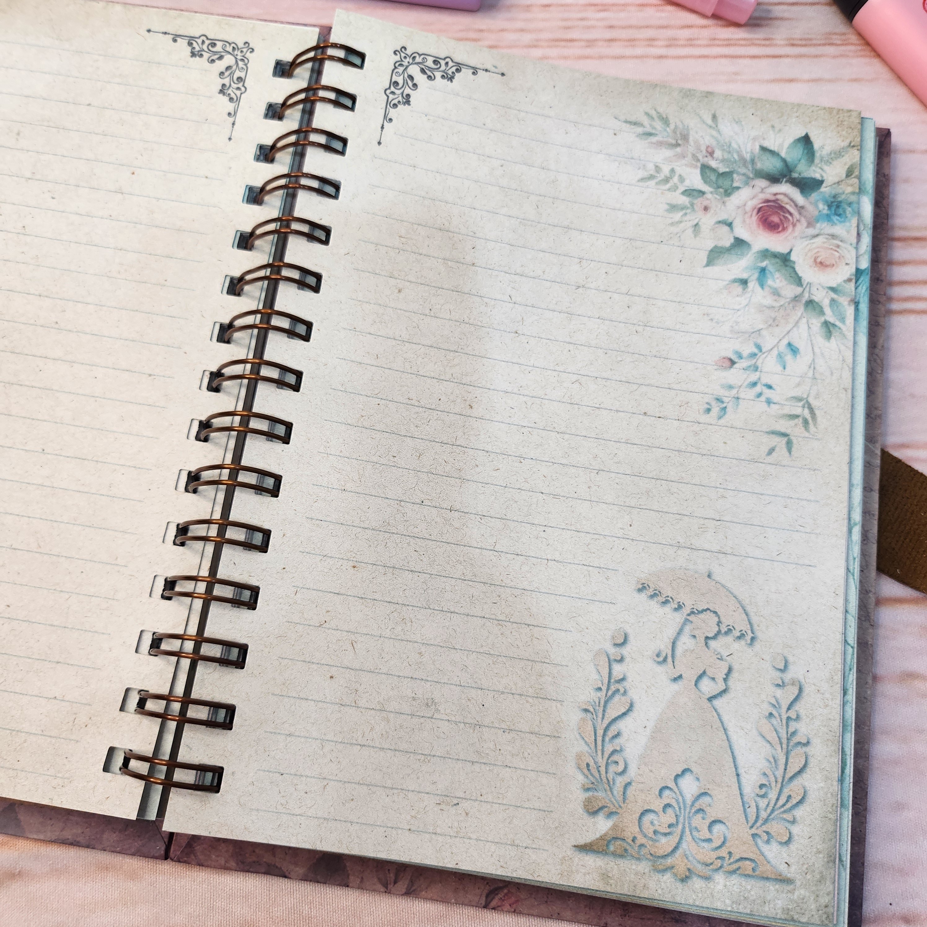 Caderno A5 Diário Vintage Personalizado