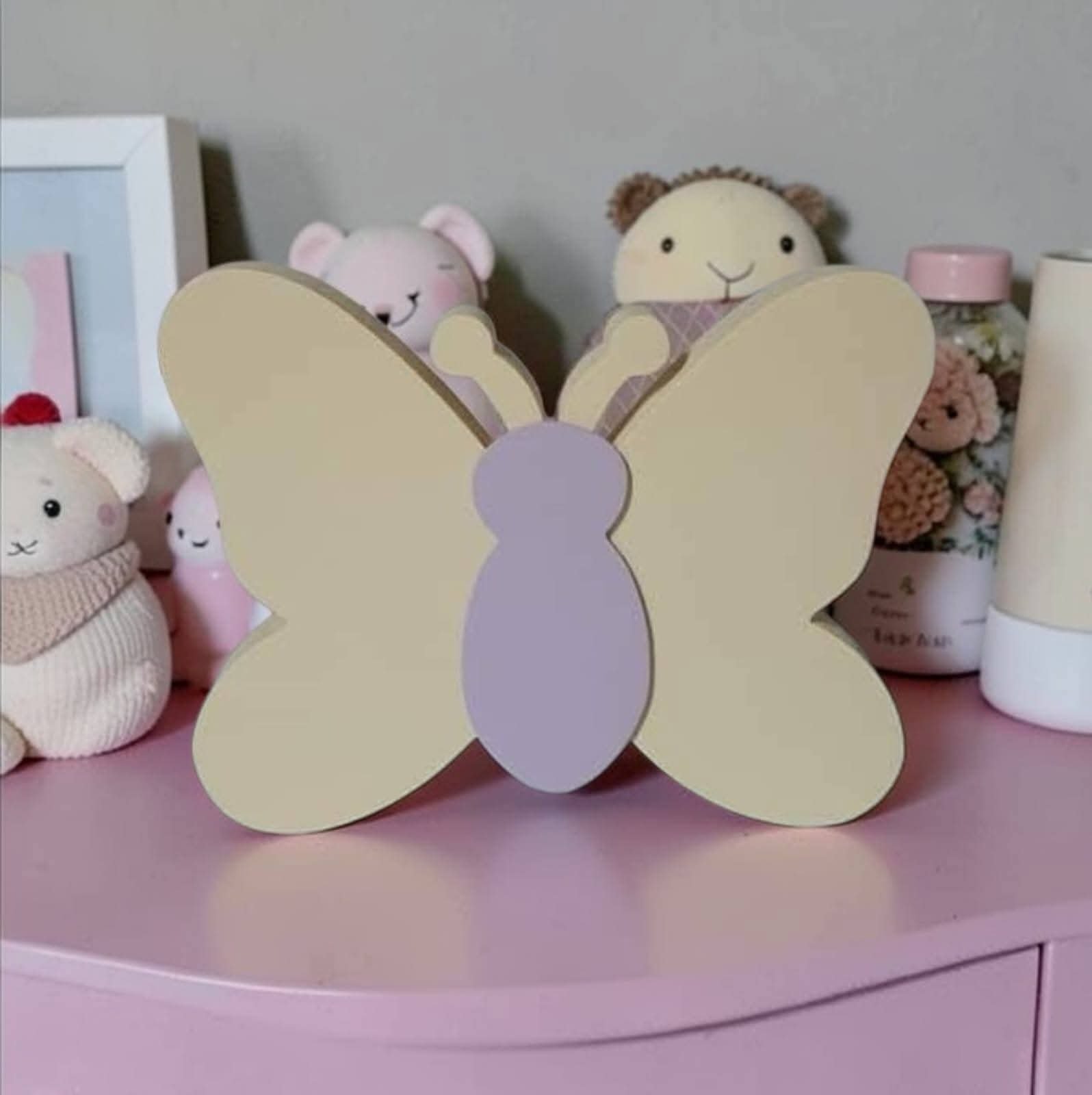 Borboleta de mdf decorativa / decoração de quarto e festa infanti
