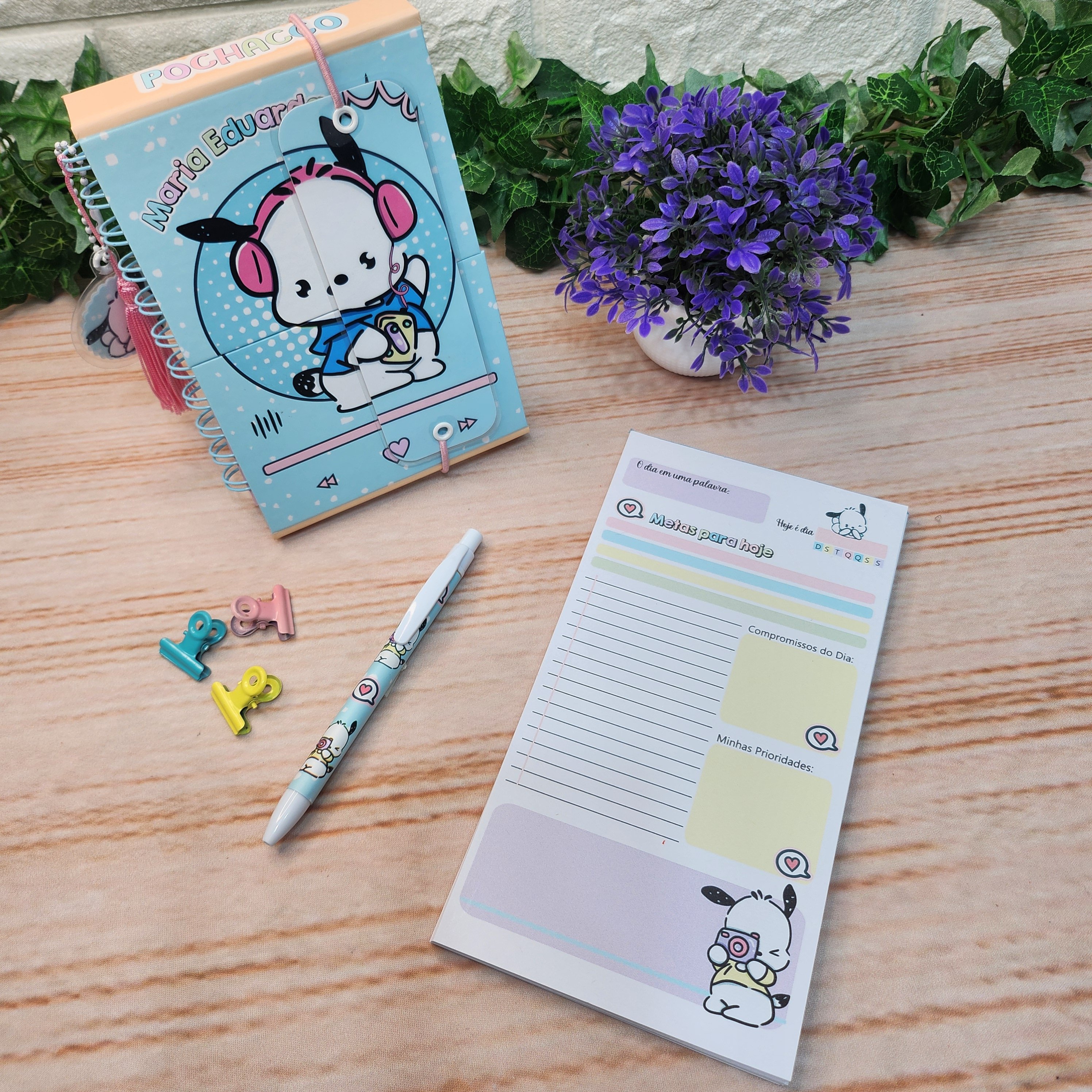 Agenda Escolar Pochacco Personalizada