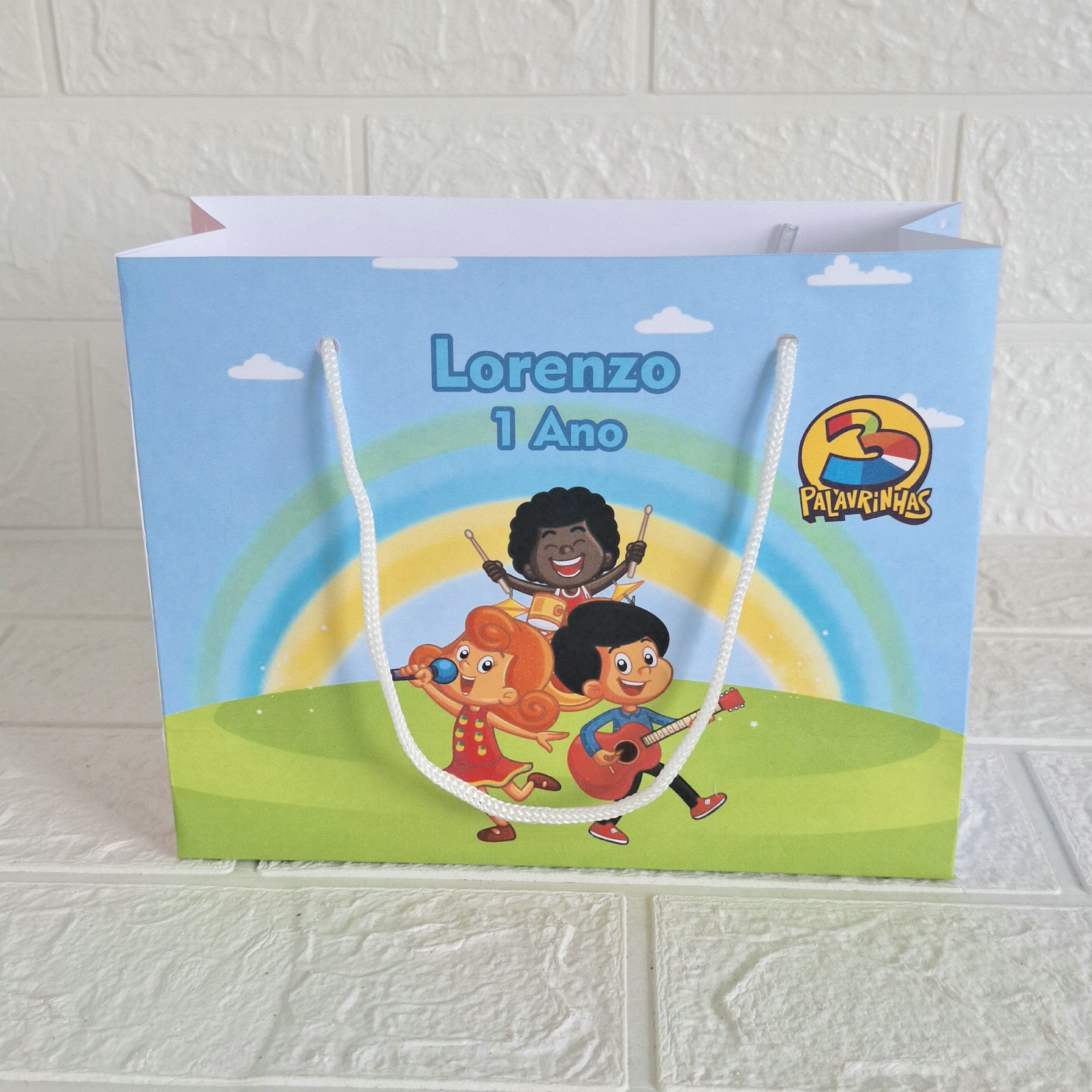 Sacolinha Personalizada Três Palavrinhas Menino