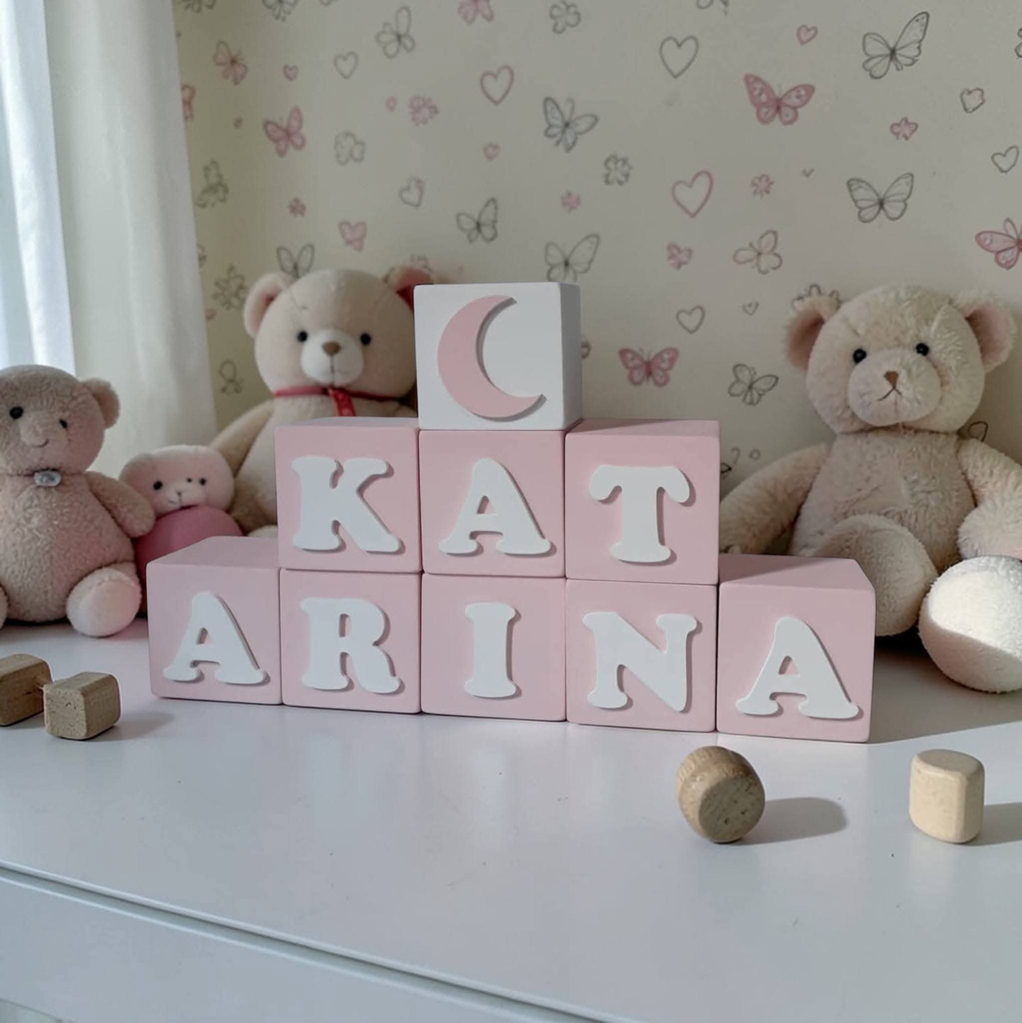 Cubos de mdf decorativos 8x8 / decoração de quarto infantil, fest