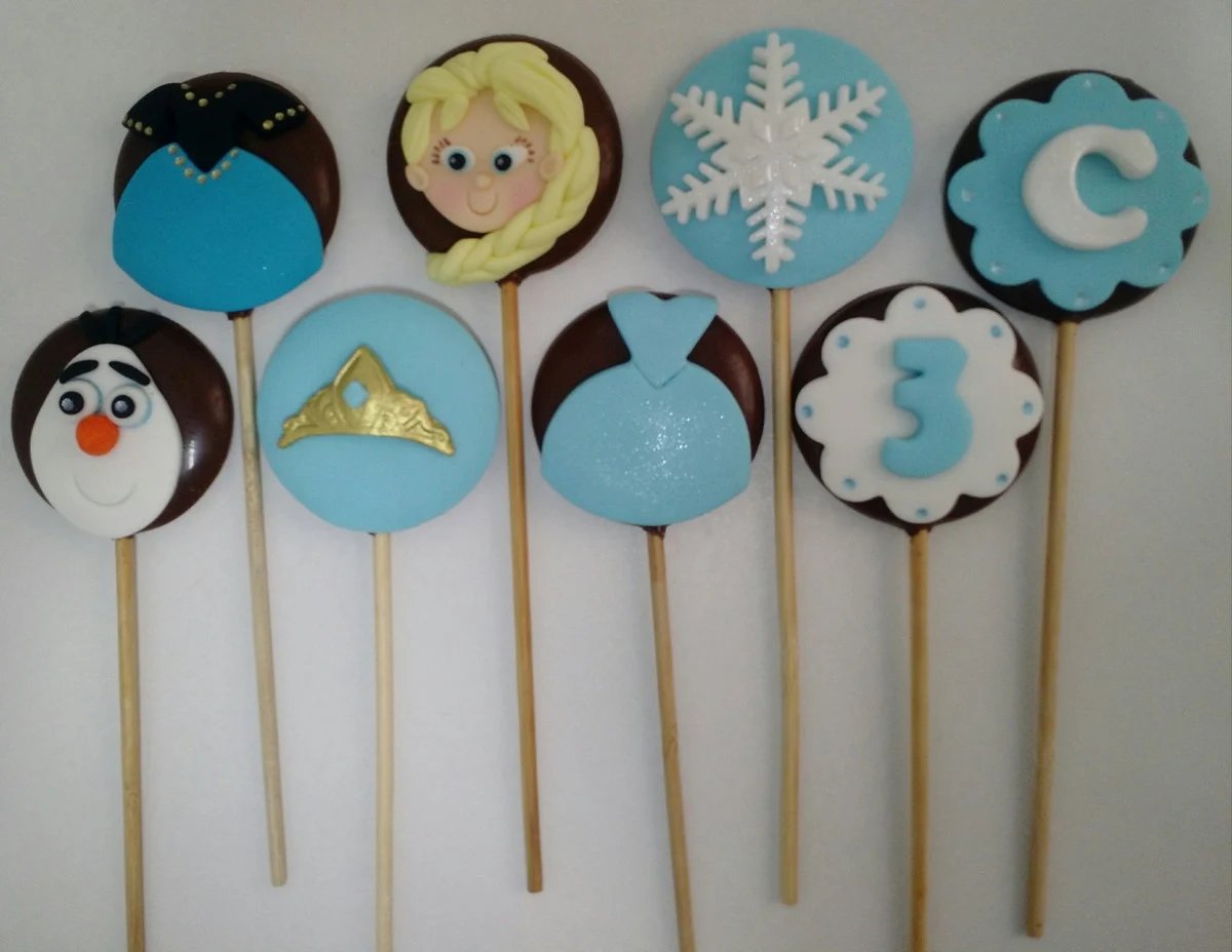 Pirulito de chocolate Frozen