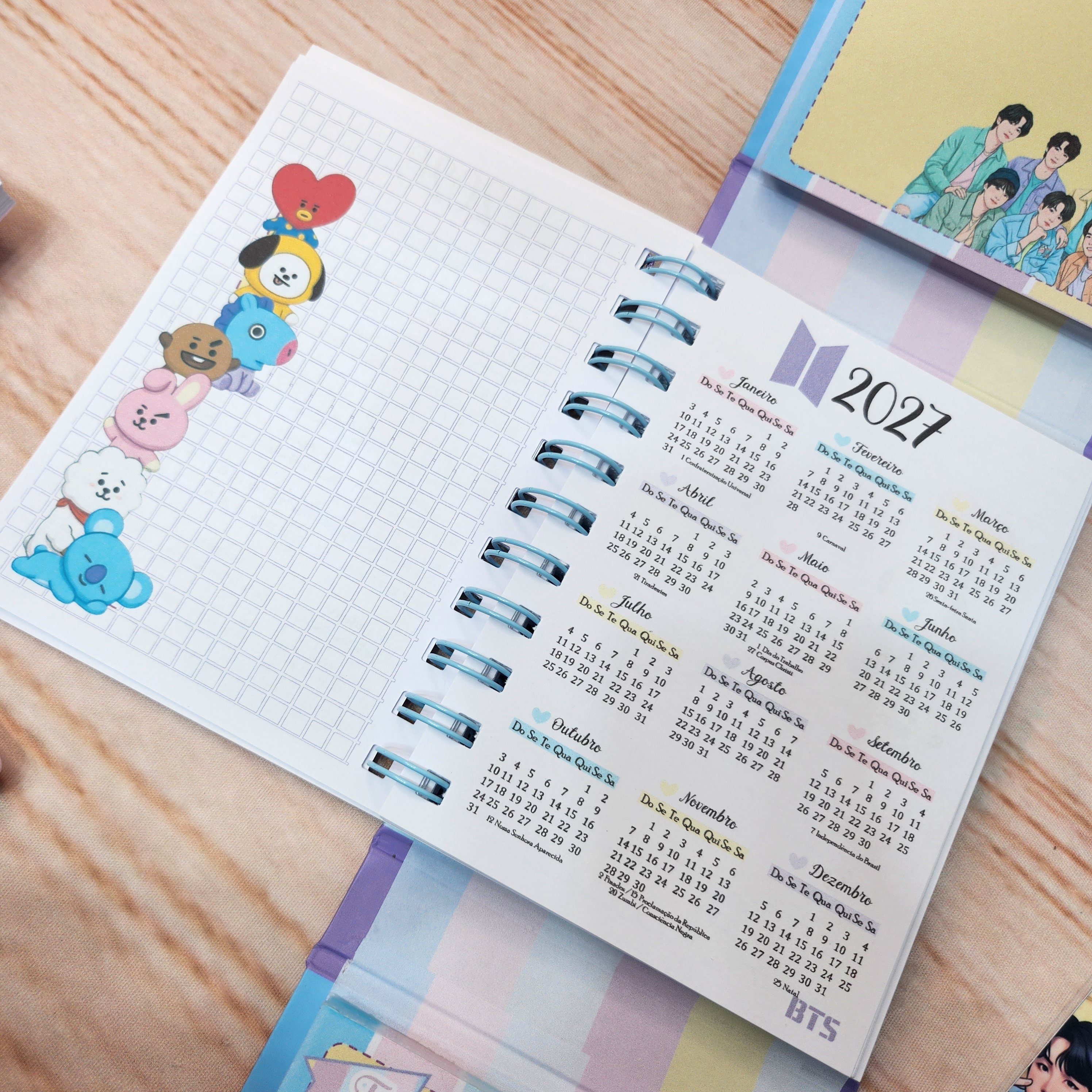 Agenda Escolar Bts Personalizada