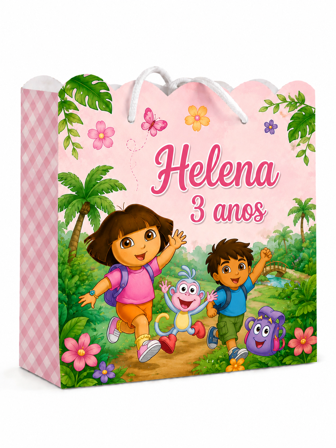 10 sacolinhas Dora aventureira
