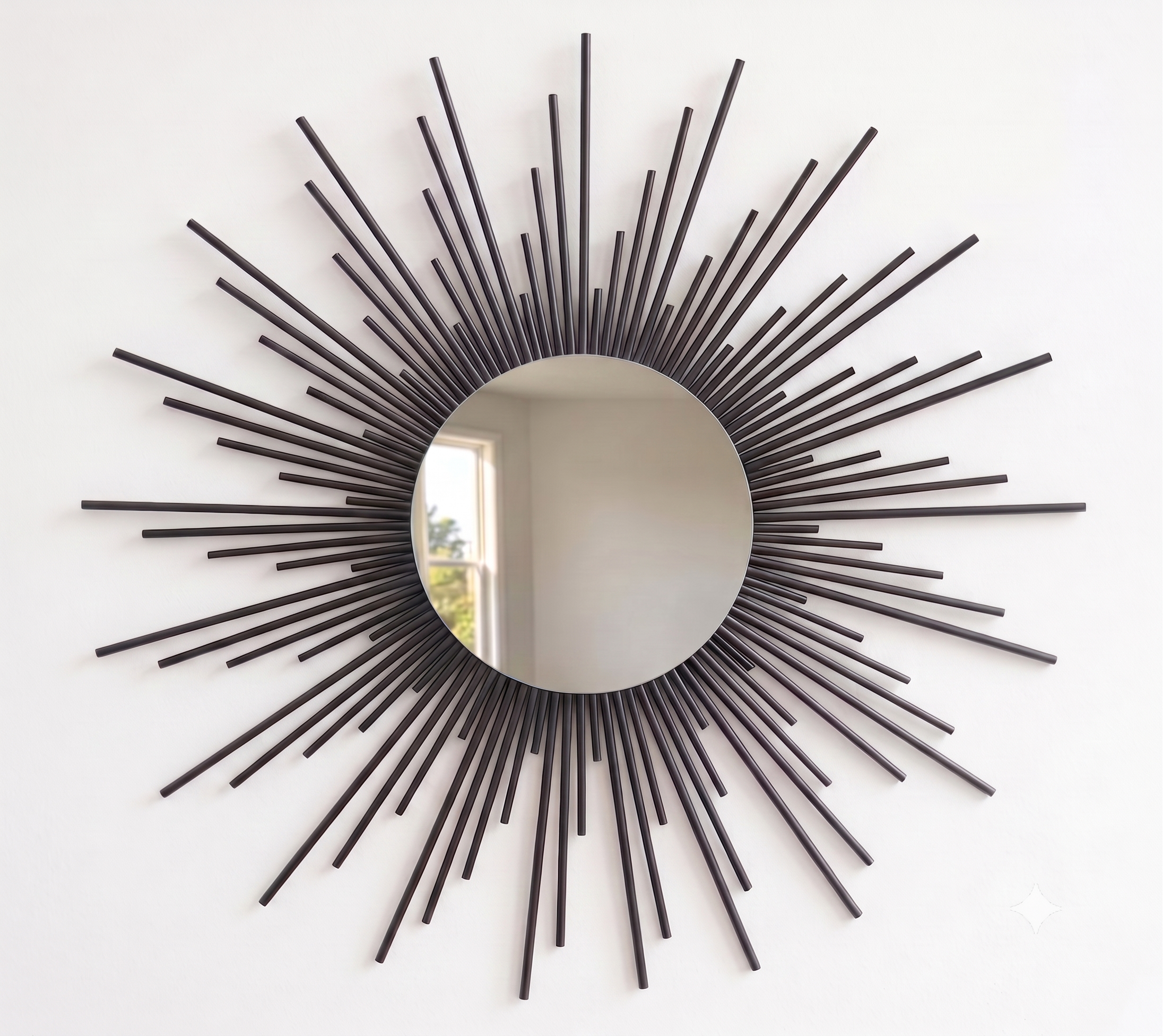 Espelho Sol Boho Madeira Bambu - Decoração Rústica Artesanal 7