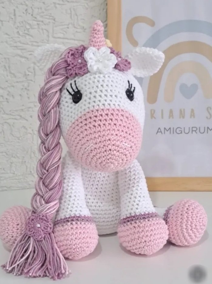 Unicórnio Crochê Amigurumi