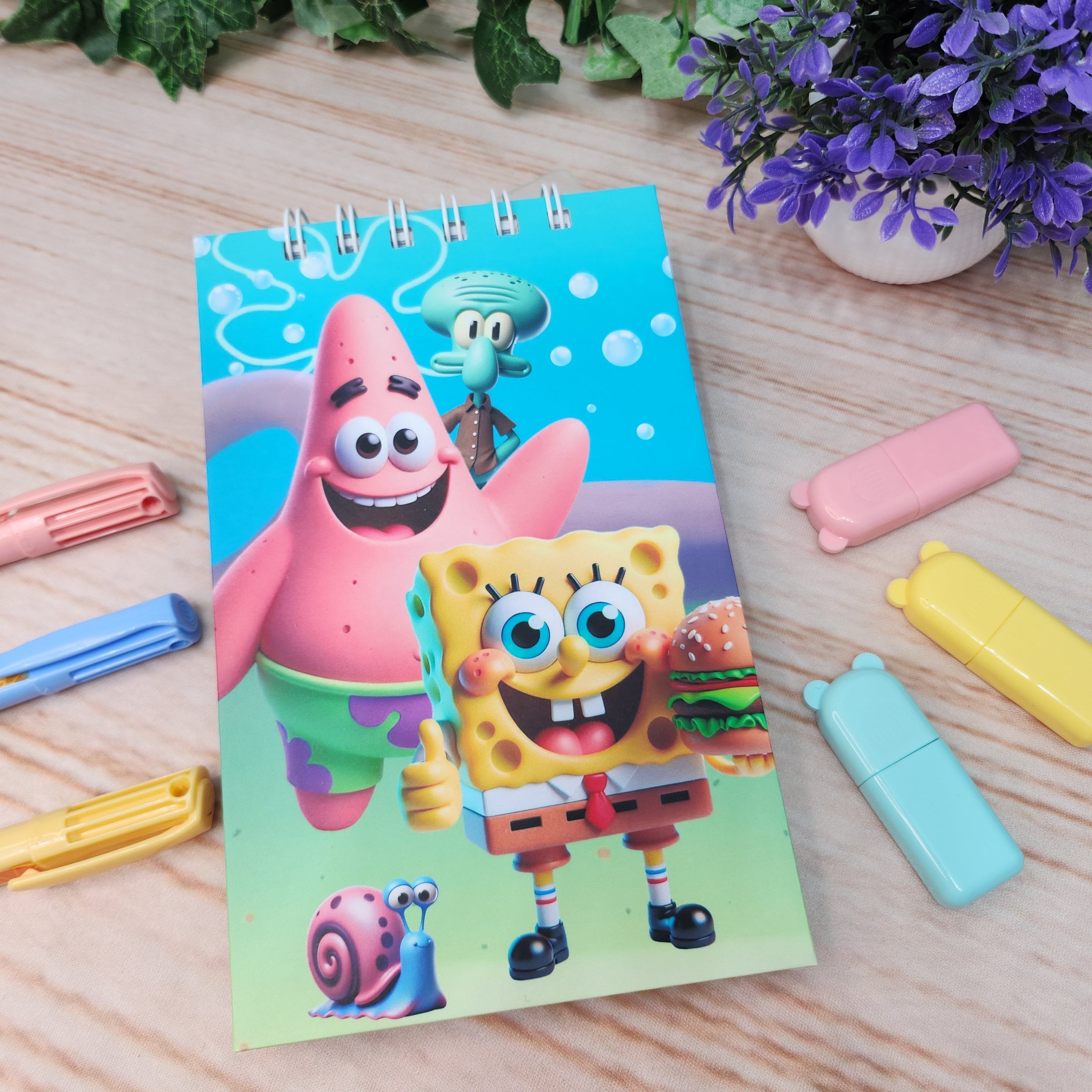 Caderneta Blocao Bob Esponja Personalizado