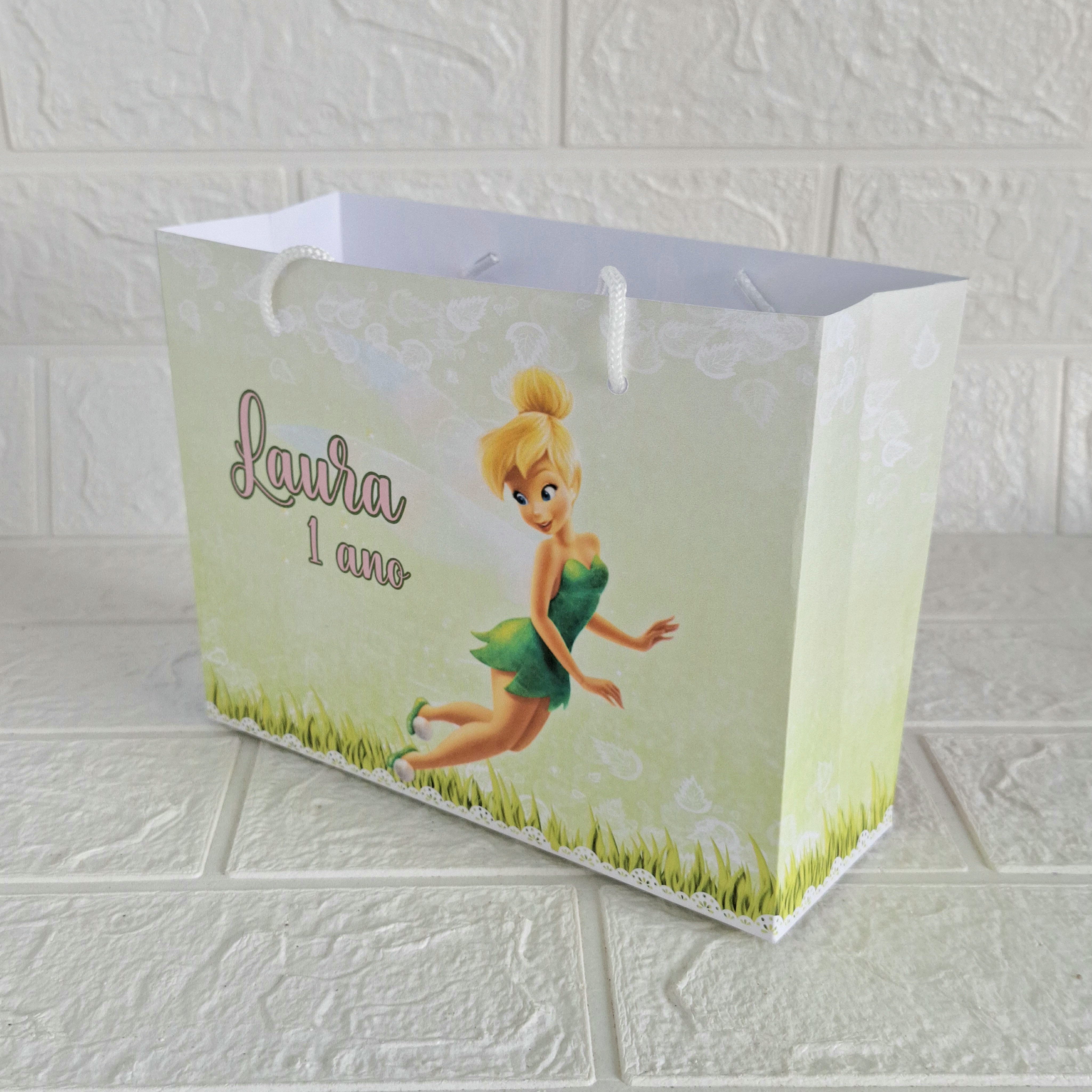 Sacolinha Personalizada Tinker Bell Lembrancinha Infantil