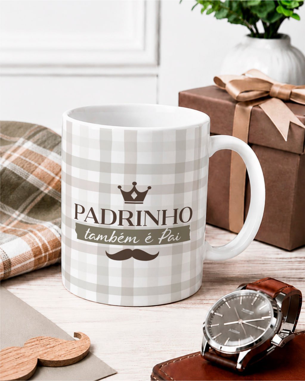 Caneca Personalizada com Foto e Frase – Presente Criativo Dia dos