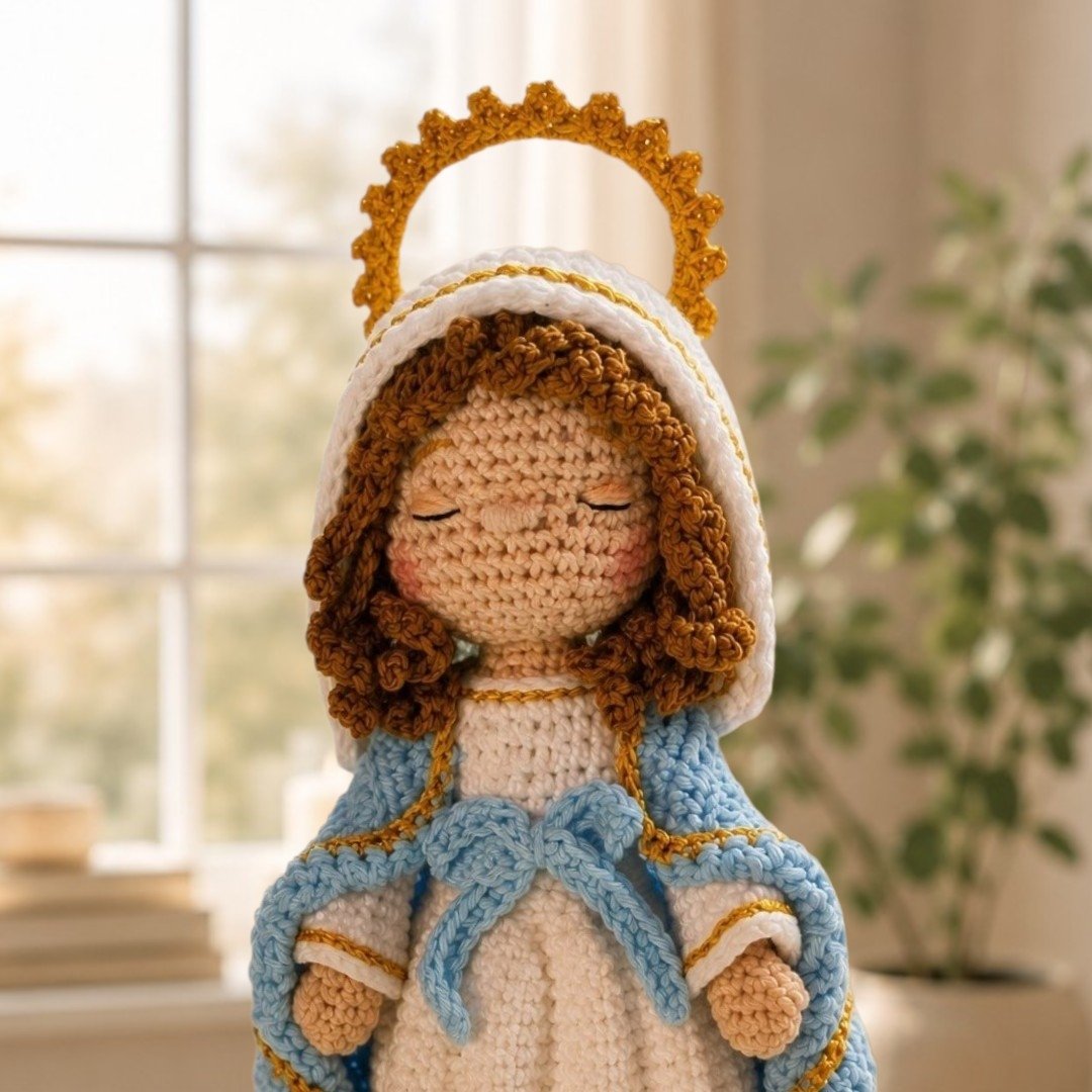 Nossa Senhora das Graças em Amigurumi