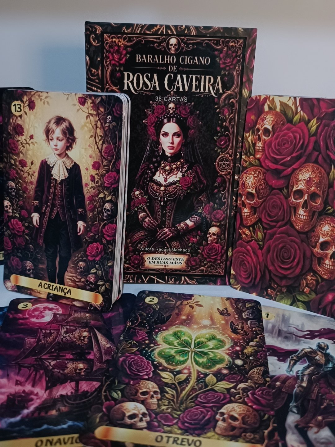 Oráculo Lenormand Rosa Caveira