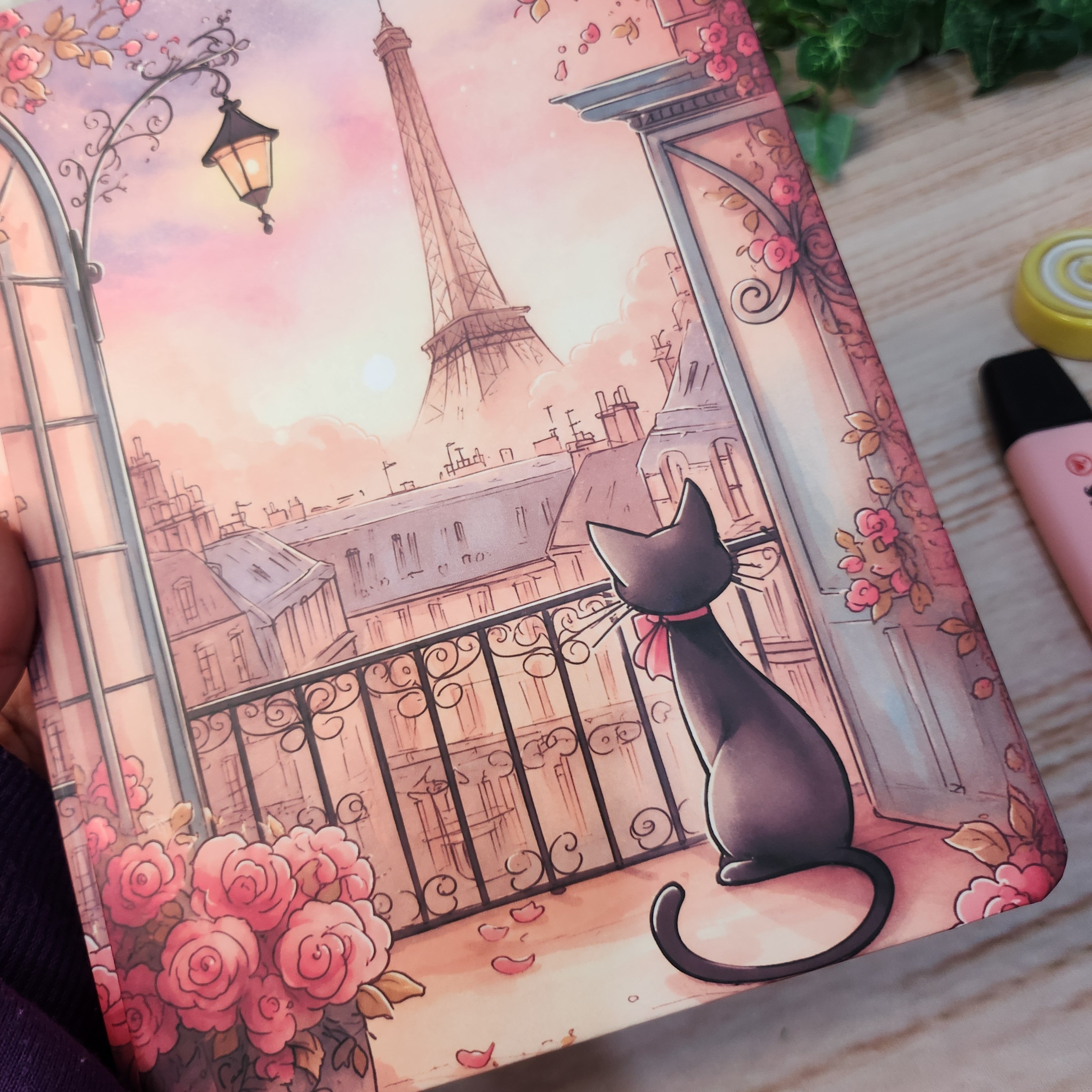 Caderno Sketchbook Cat Paris A5 l journal l Desenho l Anotações l