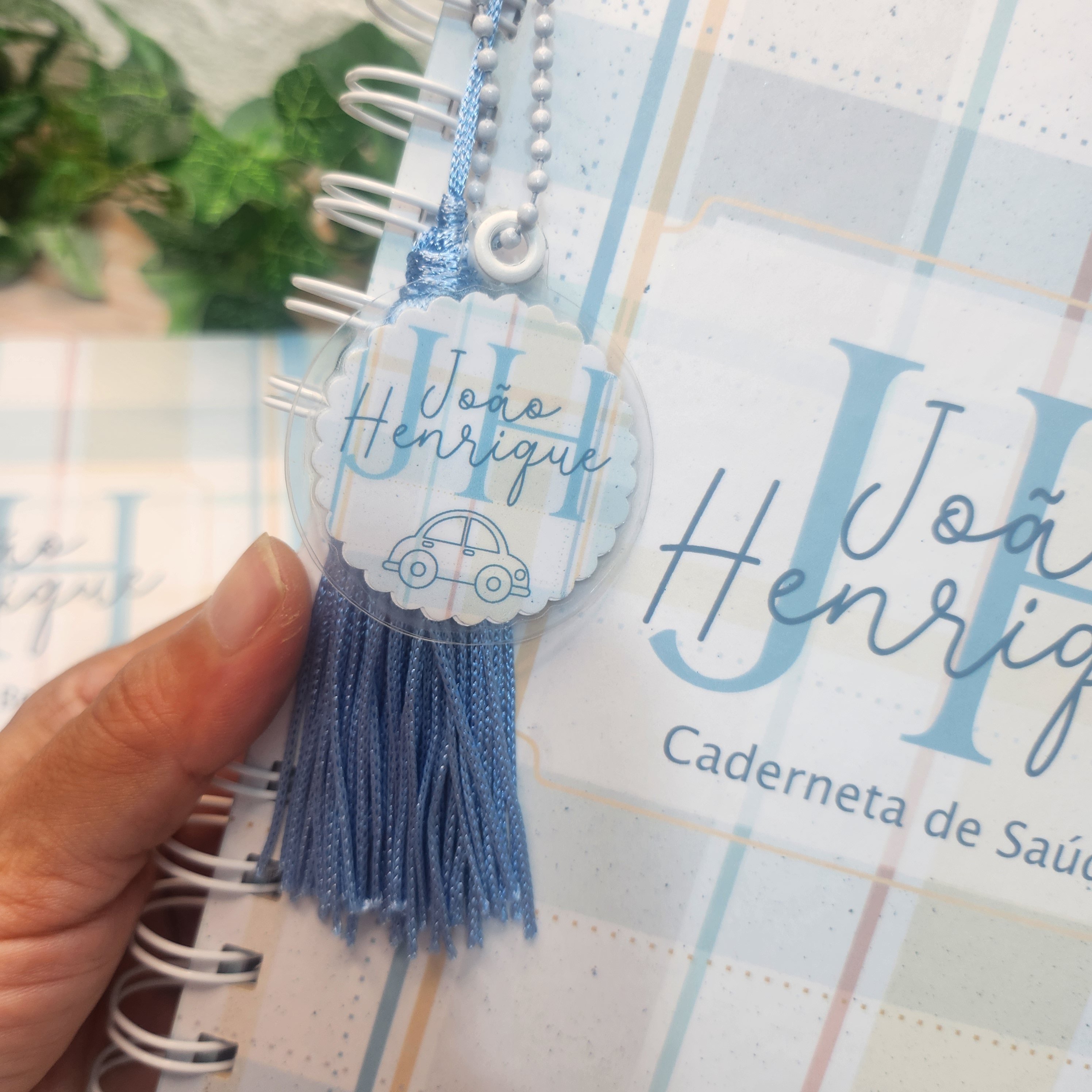 Kit Maternidade Menino Xadrez Personalizado