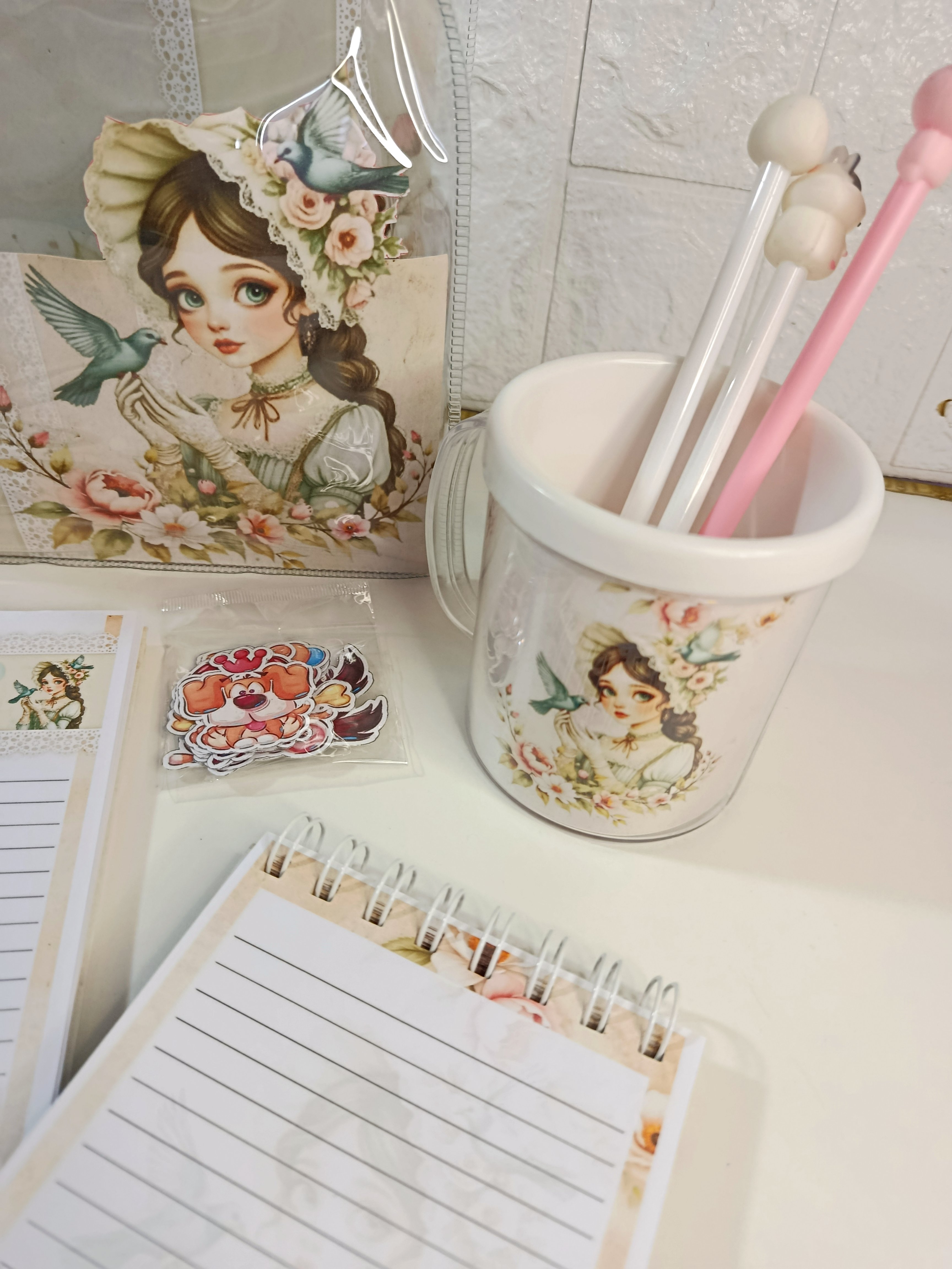 Kit de papelaria Bloquinho A6 + Caderno A5 Presente Criativo