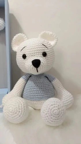 Urso Polar Crochê Amigurumi