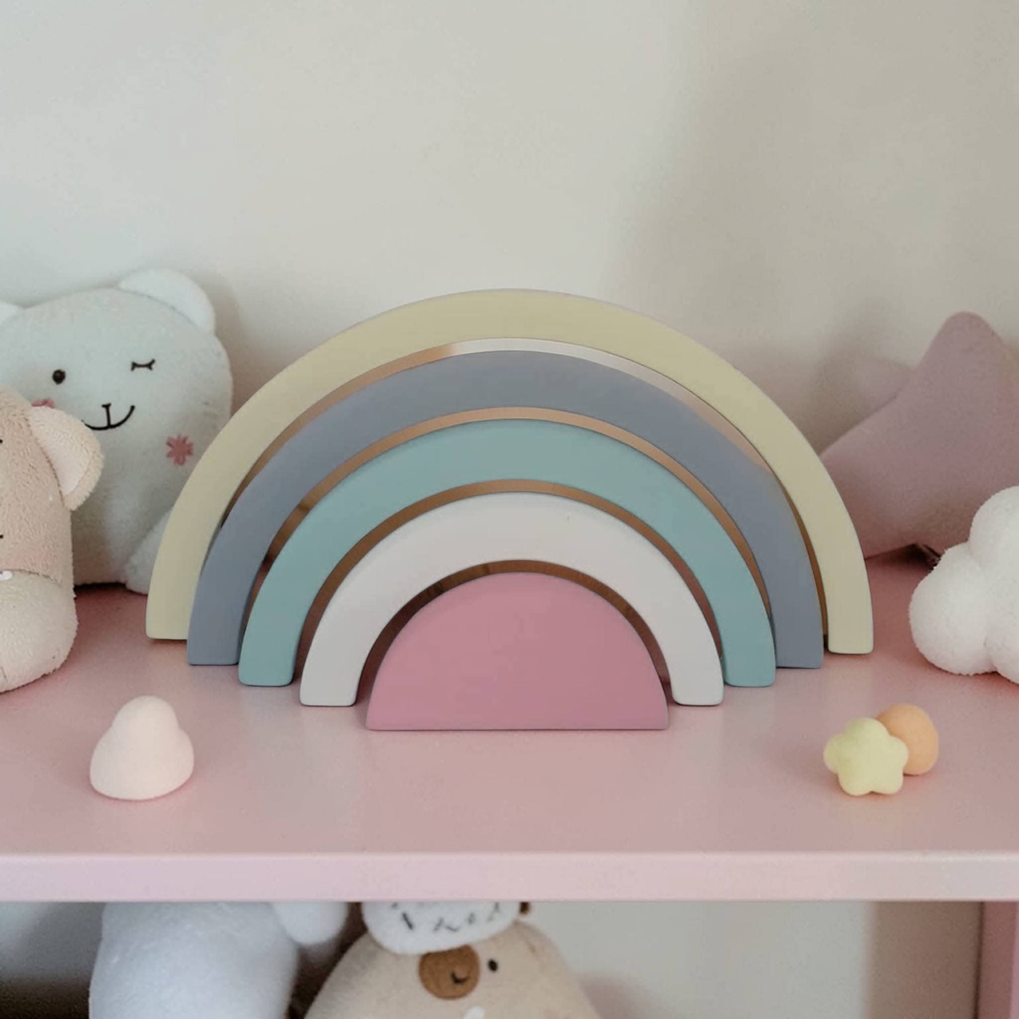 Arco iris de mdf /arco iris decoração de quarto infantil / enfeit