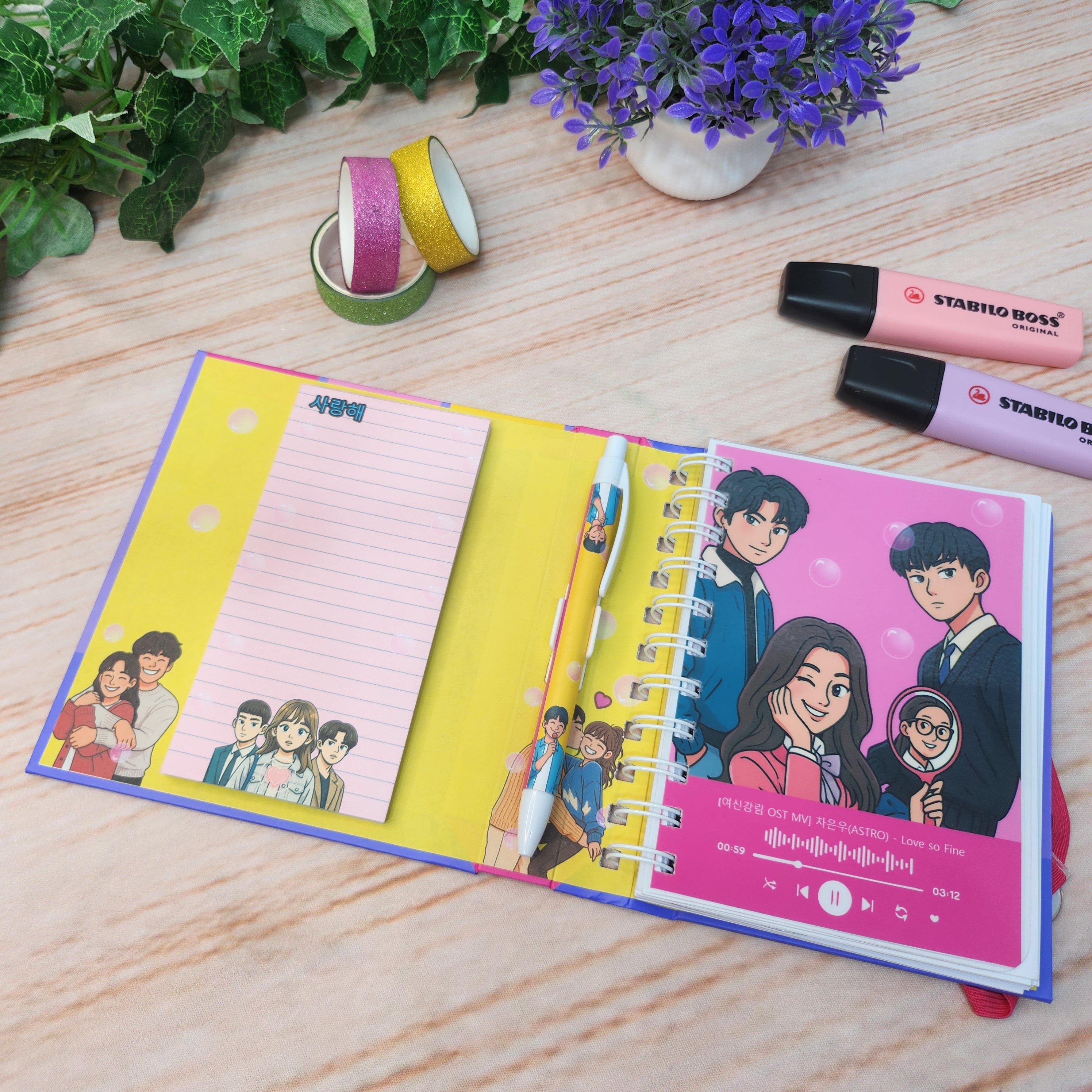 Caderno A6 Meu Dorama Personalizado